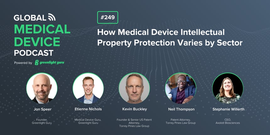 #249 How Medical Device Intellectual Property Protection Varies by Sector