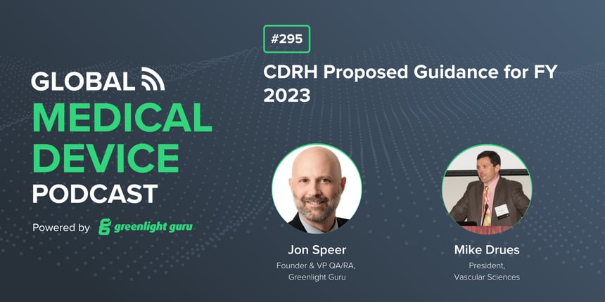 #295 CDRH Proposed Guidance for FY 2023