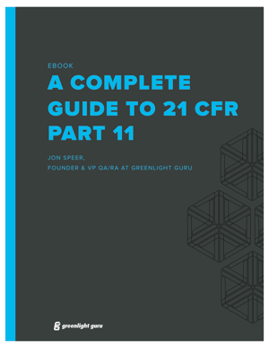 (cover) CFR Part 11