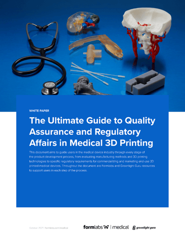 (cover) Ultimate Guide to QARA in Medical Device 3D Printing-1