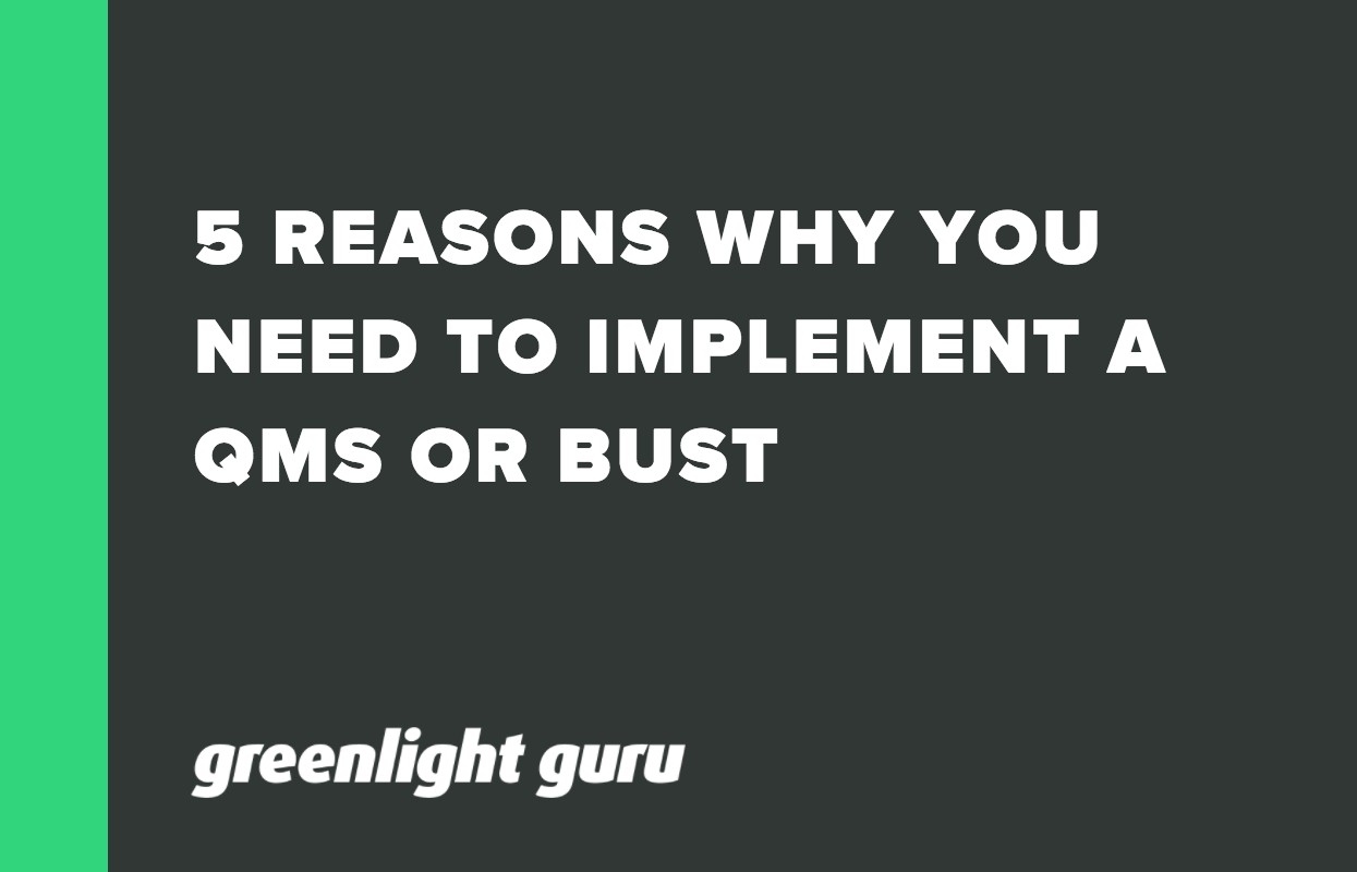 5 REASONS WHY YOU NEED TO IMPLEMENT A QMS OR BUST (2)