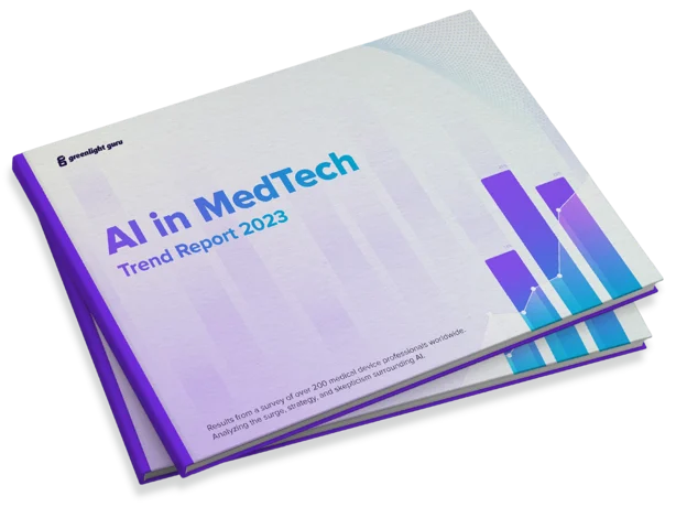 AI in MedTech Trend Report 2023 3D Book Cover-1