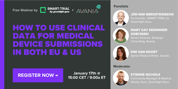 Avania+SMART-TRIAL by Greenlight Guru webinar 1-17-23