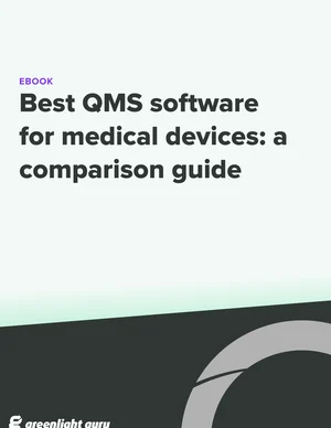 Best QMS software for medical devices ebook cover