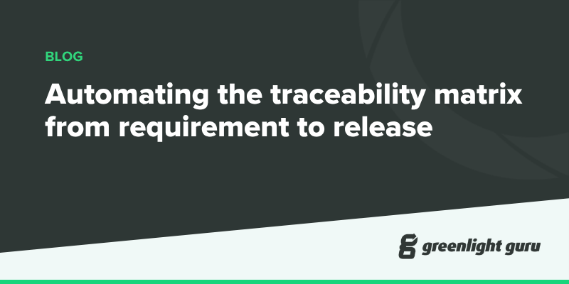 Automating the traceability matrix from requirement to release