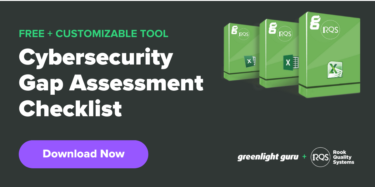 Cybersecurity gap assessment checklist