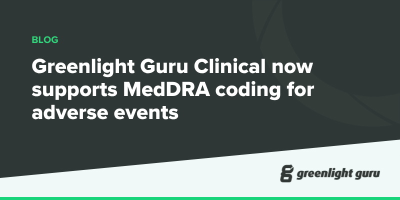 Greenlight Guru Clinical MedDRA coding for adverse events