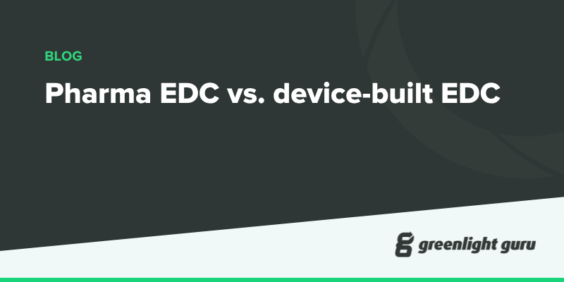 A medical device team choosing between a pharma EDC platform and a purpose-built device EDC.