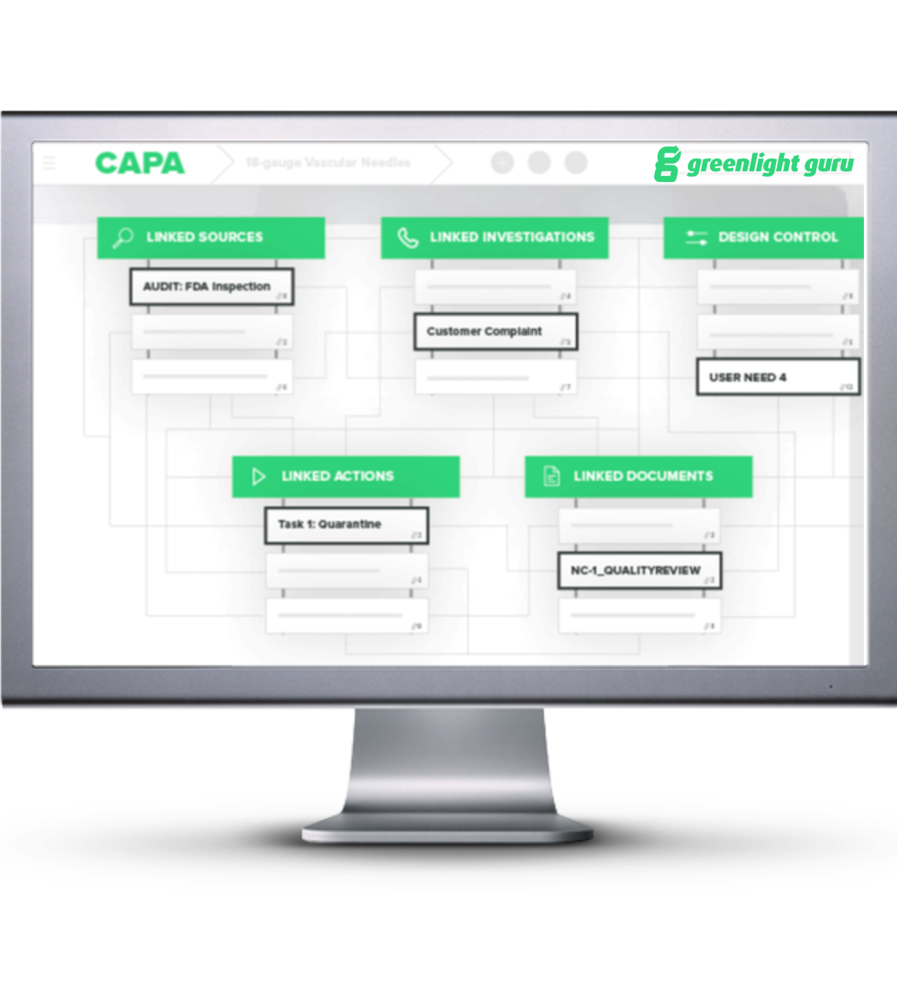 CAPA software on screen - slide-in