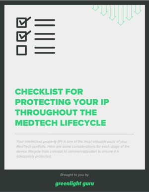 Checklist for Protecting your IP throughout the MedTech Lifecycle - Slide in Cover