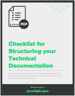 Checklist for Structuring your Technical Documentation - slide-in cover