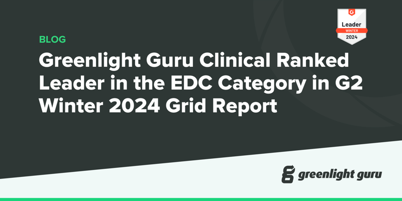 Greenlight Guru Clinical Ranked Leader in the EDC Category in G2 Winter 2024 Grid Report