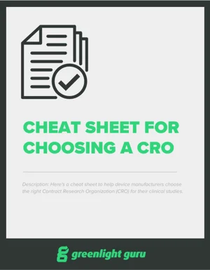 Choosing a CRO - slide in cover