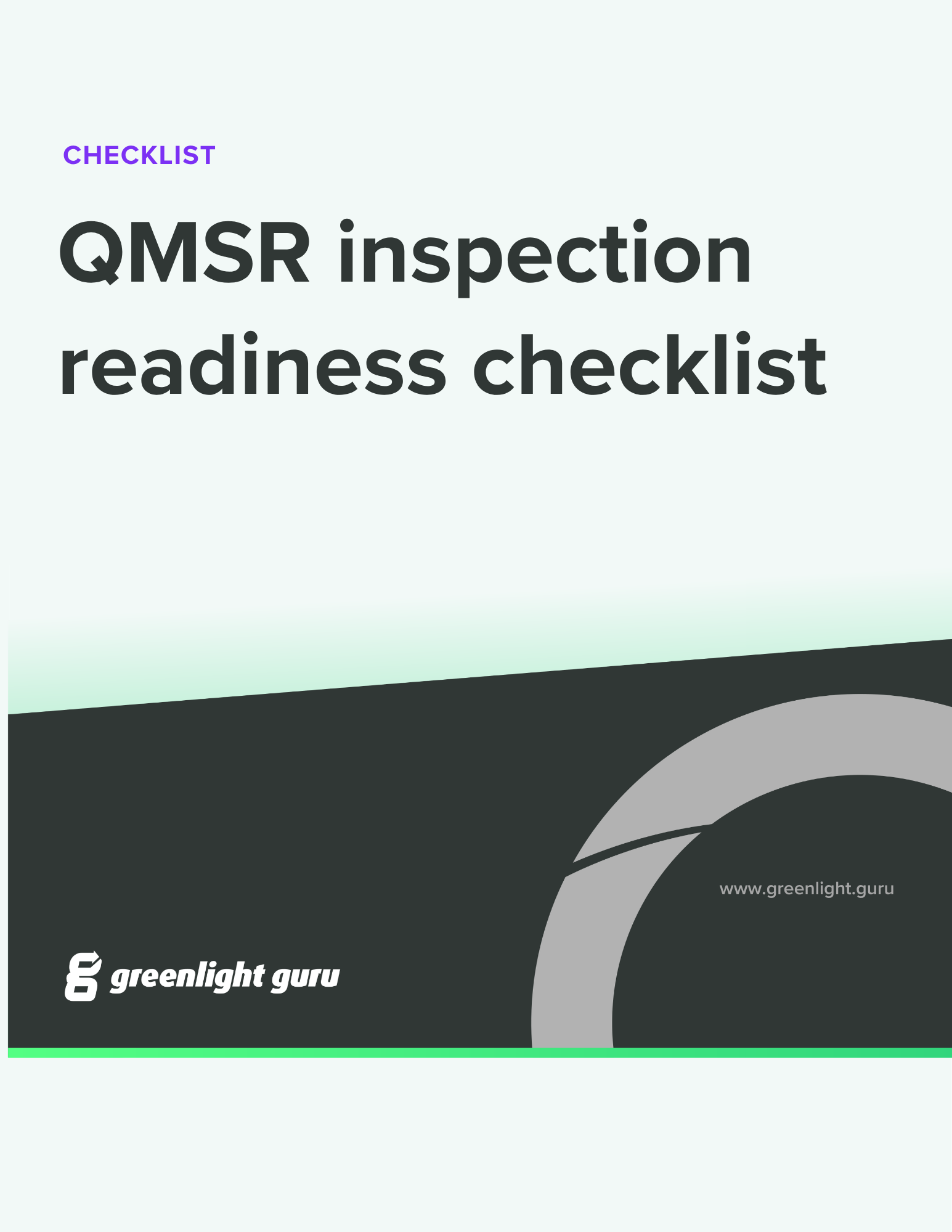 QMSR inspection readiness checklist