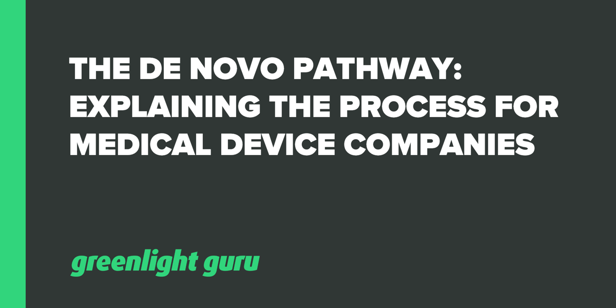 De novo pathway for medical device companies