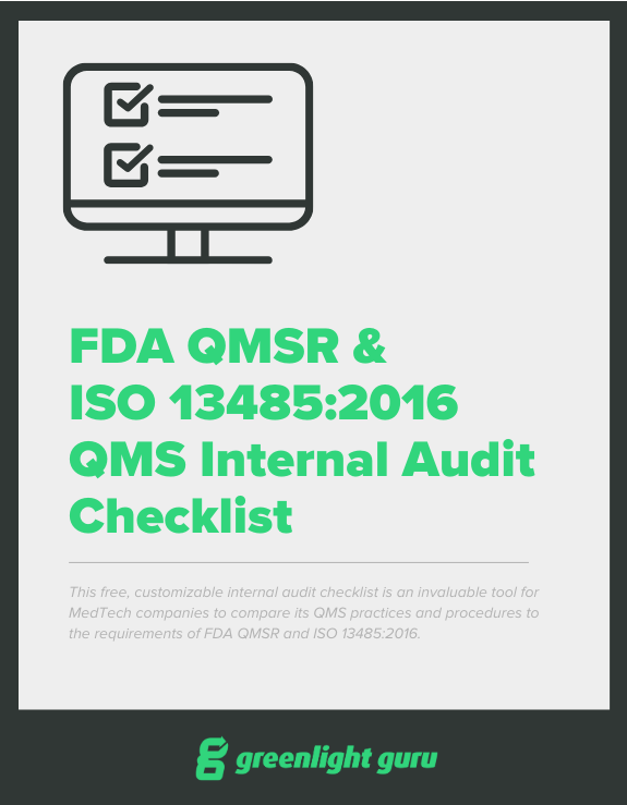FDA QMSR & ISO 13485-2016 QMS Internal Audit Checklist - slide-in