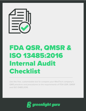 FDA QSR, QMSR & ISO 13485_2016 Internal Audit Checklist - slide-in cover
