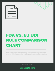 FDA vs. EU UDI Rule Comparison Chart