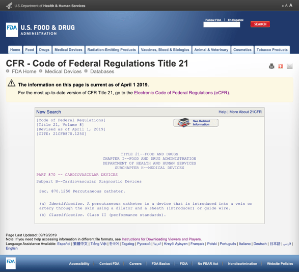 FDA-classification-part-870.1250