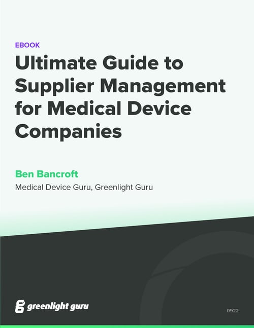Creating a Supplier Scorecard for Medical Device Supplier Management