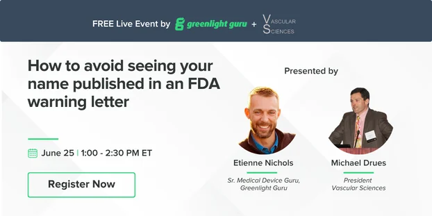 How to avoid seeing your name published in an FDA warning letter 1
