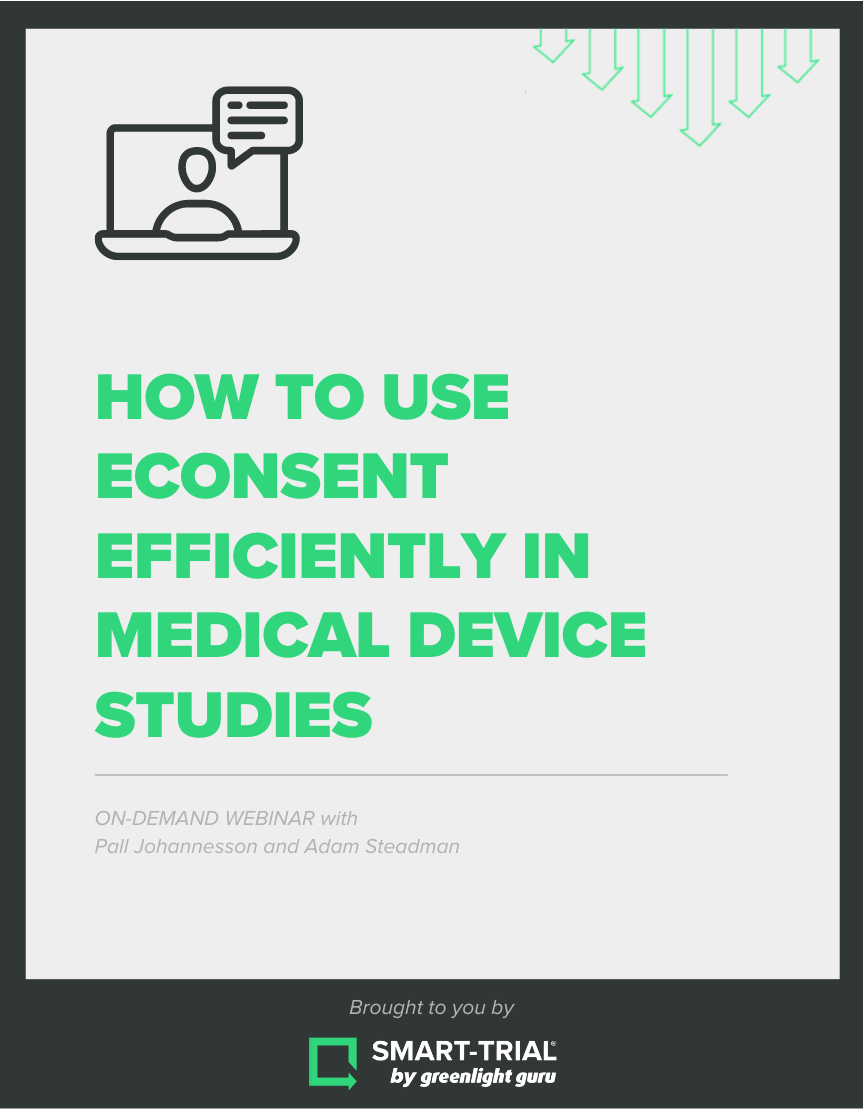 How to use eConsent Efficiently in Medical Device Studies - slide in cover