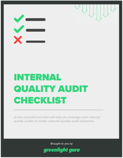Internal Quality Audit Checklist - slide-in cover