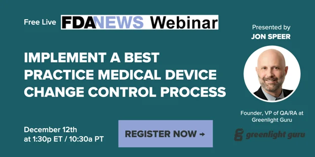 J.Speer - FDANews Webinar promo graphic
