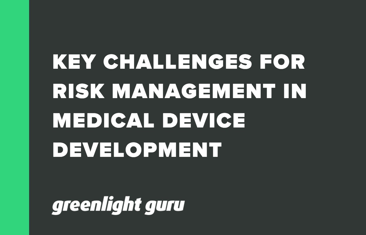 KEY CHALLENGES FOR RISK MANAGEMENT IN MEDICAL DEVICE DEVELOPMENT
