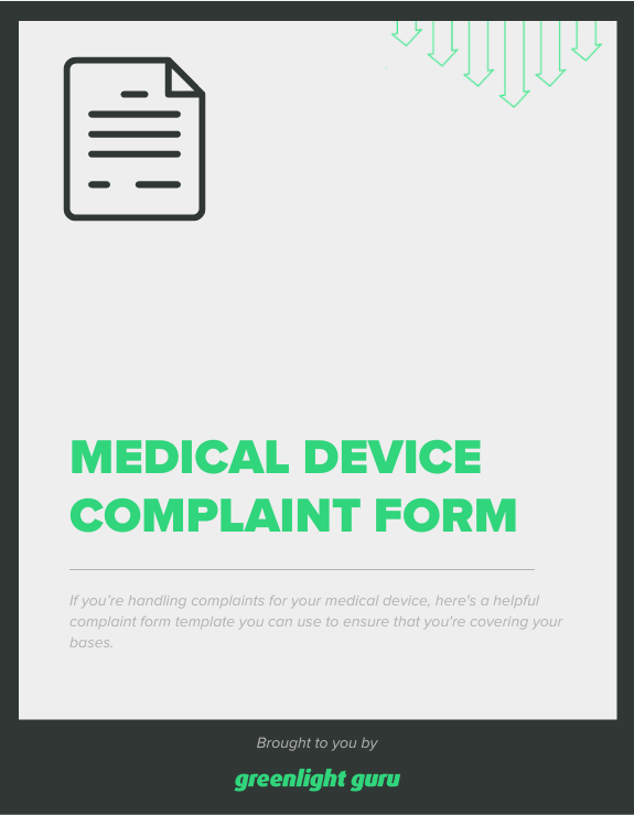 Medical Device Complaint Form - Slide-in-cover-1