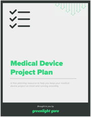 Medical Device Project Plan - slide-in cover