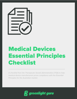 Medical Devices Essential Principles Checklist - slide-in cover