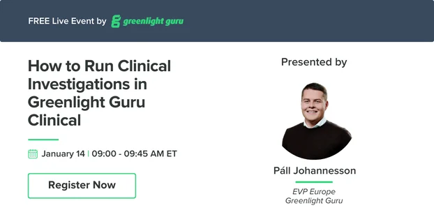 How to Run Clinical Investigations in Greenlight Guru Clinical