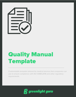 Quality Manual Template - slide-in cover