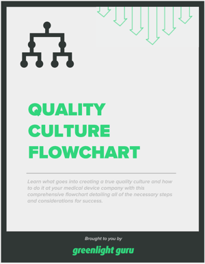 Quality culture flowchart - slide in header