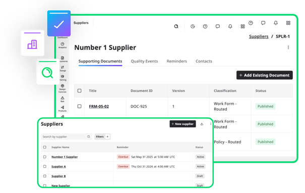 eQMS Supplier Workspace