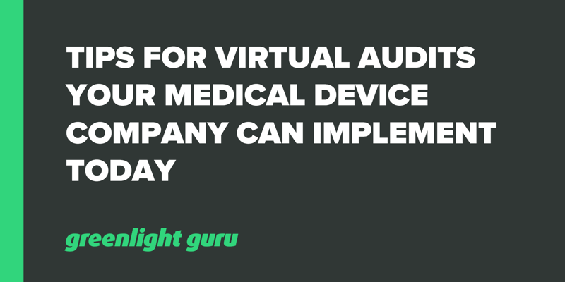 Tips for Virtual Audits Your Medical Device Company Can Implement Today