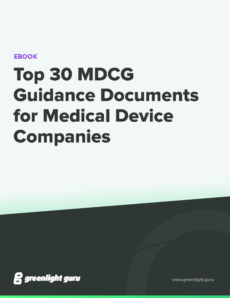 Mdc Product Form.pdf Top MDCG Guidance Documents for Medical Device Companies