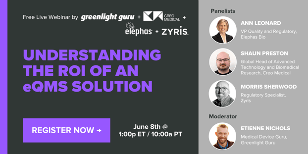 Understanding ROI of eQMS Webinar 6-8-23