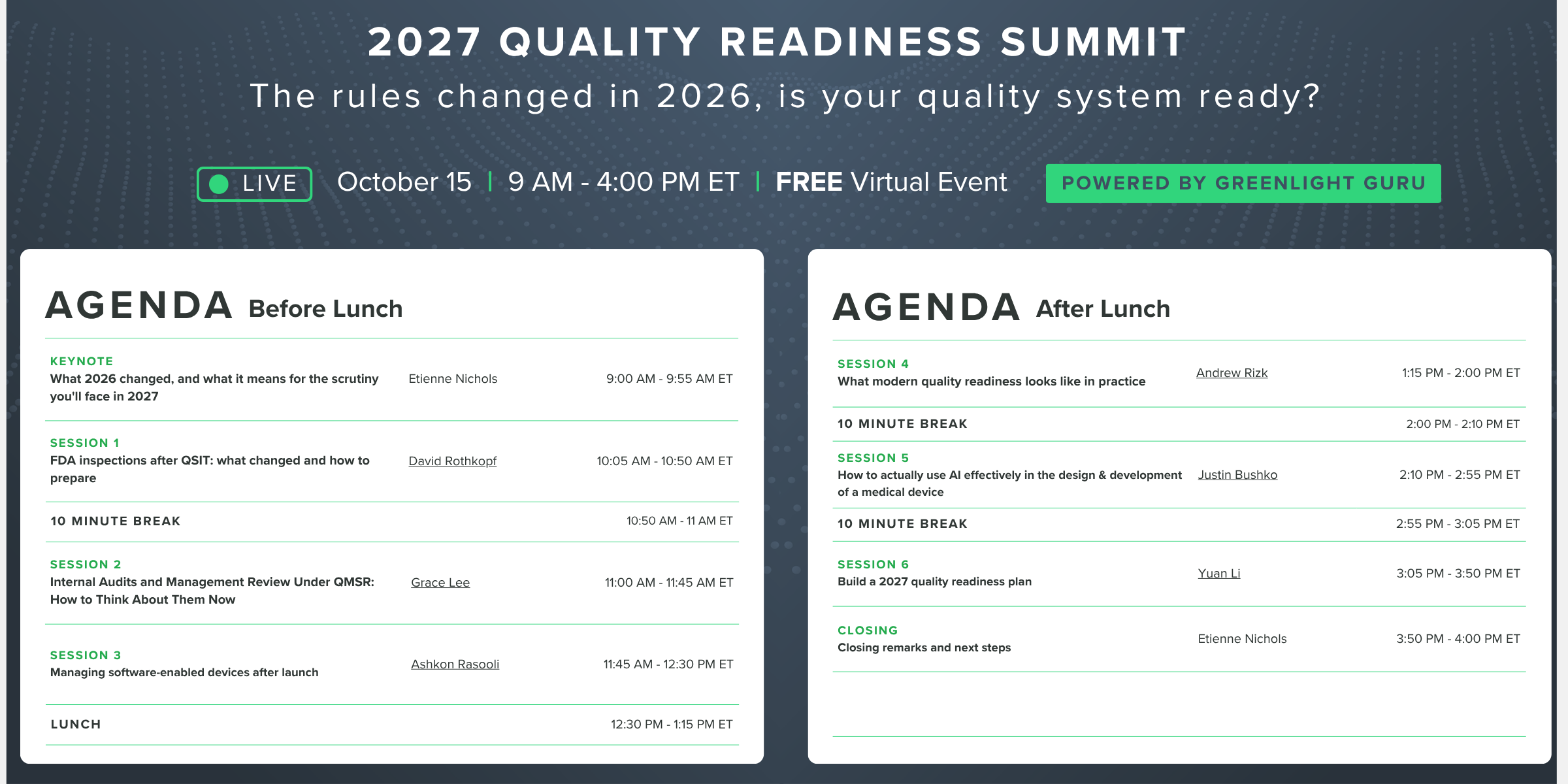 Virtual Summit Q4 2026 2