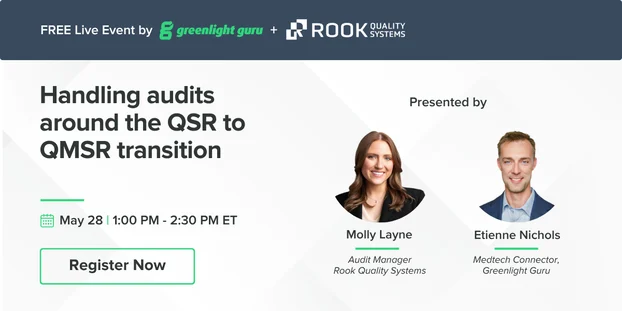 Handling audits around the QSR to QMSR transition webinar