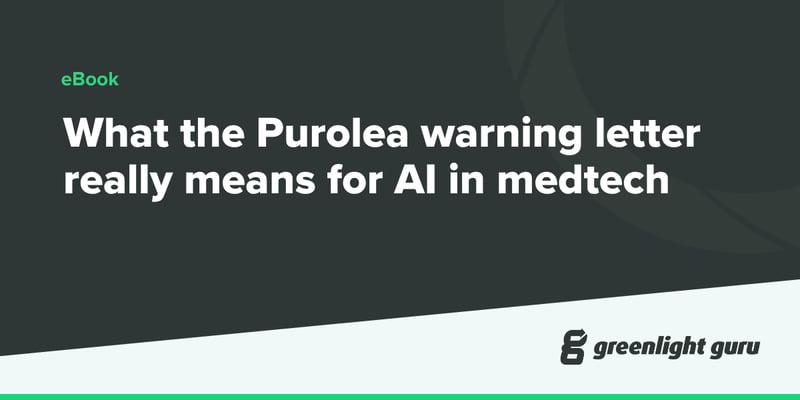 What the Purolea warning letter really means for AI in medtech