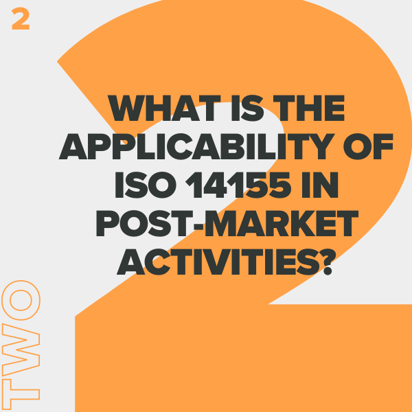 how to apply iso 14155 in post-market clinical activities
