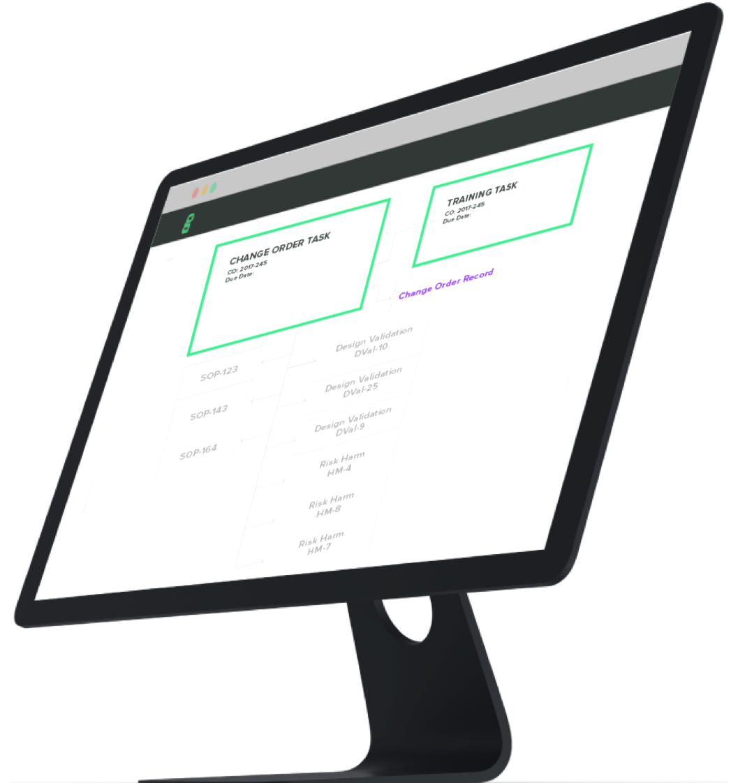 change management medical device qms software
