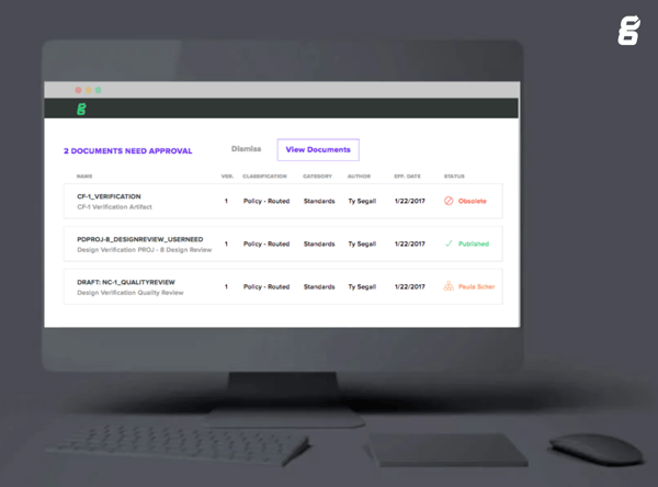 Greenlight Guru Advanced Document Management QMS software for medical devices
