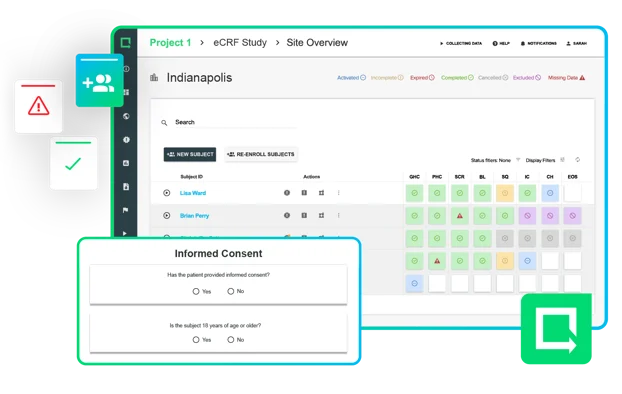 Greenlight Guru Clinical eCRF graphic