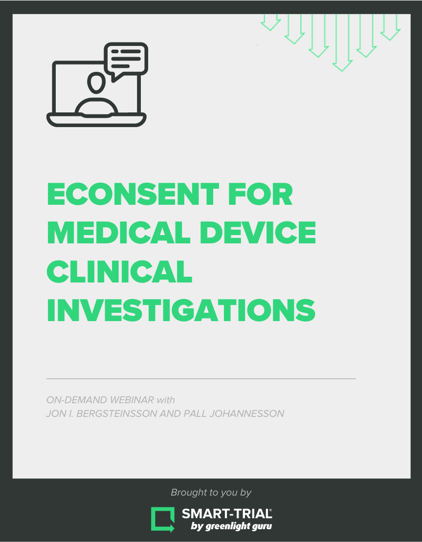 eConsent for medical device clinical investigations