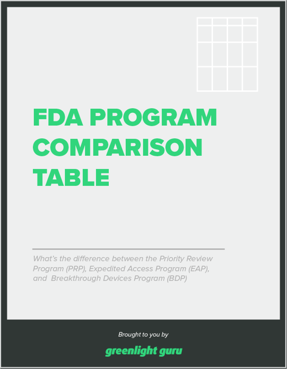 fda-program-comparison-table