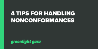4 Tips for Handling Nonconformances - Featured Image