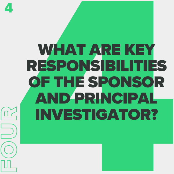 responsibilities of the sponsor and principal investigator iso14155